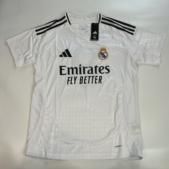 Adidas Real Madrid #9 Kylian Mbappe Authentic Soccer Jersey NWT Mens Large - Picture 1 of 9